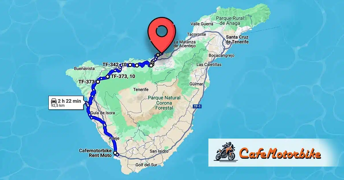 3) Descubrir Tenerife en moto: De Los Cristianos a Puerto de la Cruz